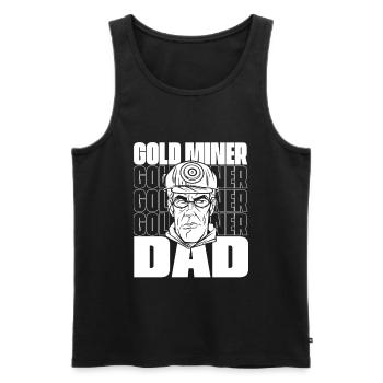 Goldbergbau Goldmine - Männer Premium Bio Tank Top - Schwarz - Vorne - AI Model Male 178 light (178cm)