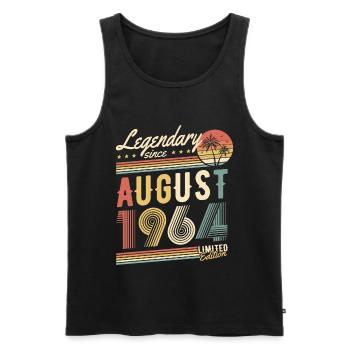 Legendary Since August 1964 Limited Edition - Men's Premium Organic Tank Top - black - Front - Michal (187cm)