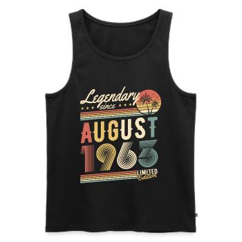 Legendary Since August 1963 Limited Edition - Men's Premium Organic Tank Top - black - Front - Michal (187cm)