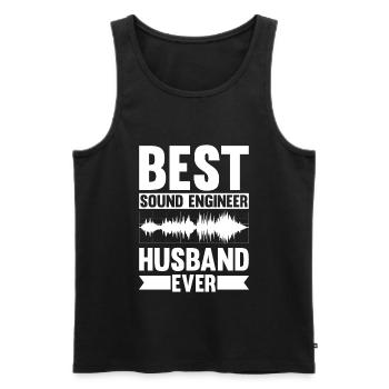 Tontechniker Sound Audio Engineer - Männer Premium Bio Tank Top - Schwarz - Vorne - Michal (187cm)