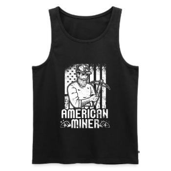 Gold Mining Gold Mine - Men's Premium Organic Tank Top - black - Front - Michal (187cm)