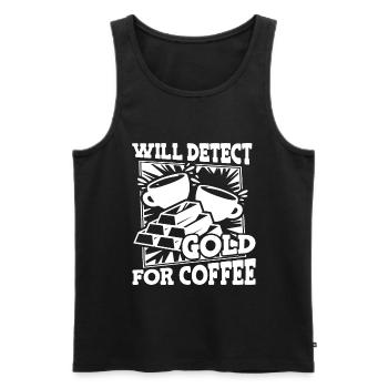 Goldbergbau Goldmine - Männer Premium Bio Tank Top - Schwarz - Vorne - AI Model Male 178 light (178cm)