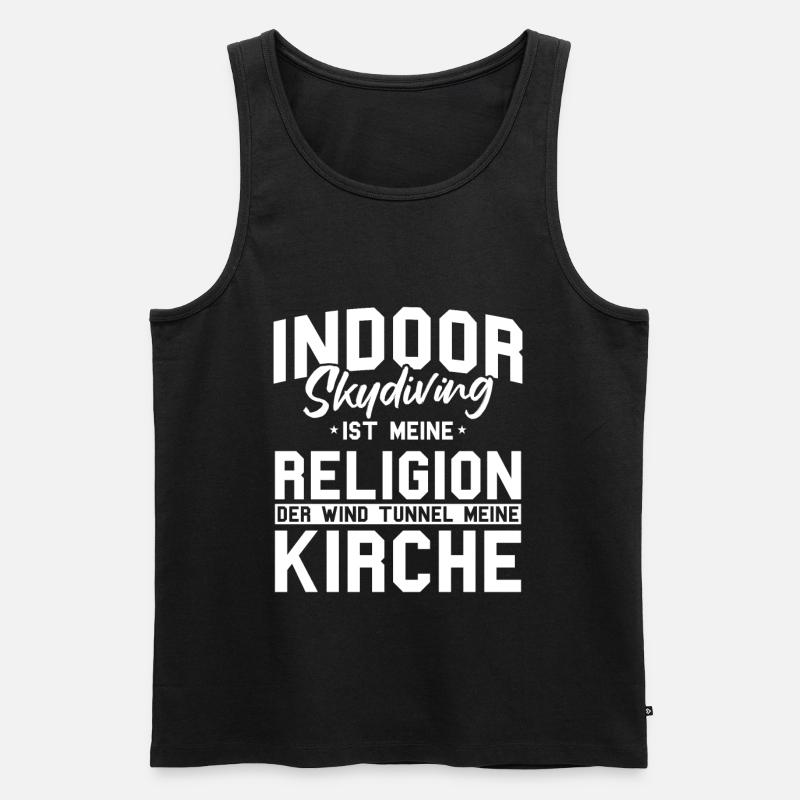 Indoor-Skydiving - Männer Premium Bio Tank Top - Schwarz