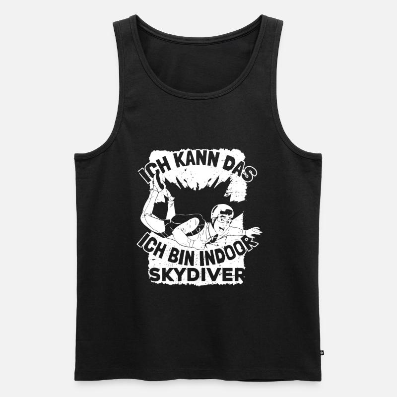 Indoor-Skydiving - Männer Premium Bio Tank Top - Schwarz