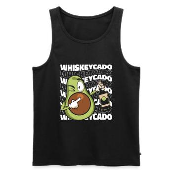 Whisky Scotch Bourbon Single Malt - Men's Premium Organic Tank Top - black - Front - AI Model Male 178 light (178cm)