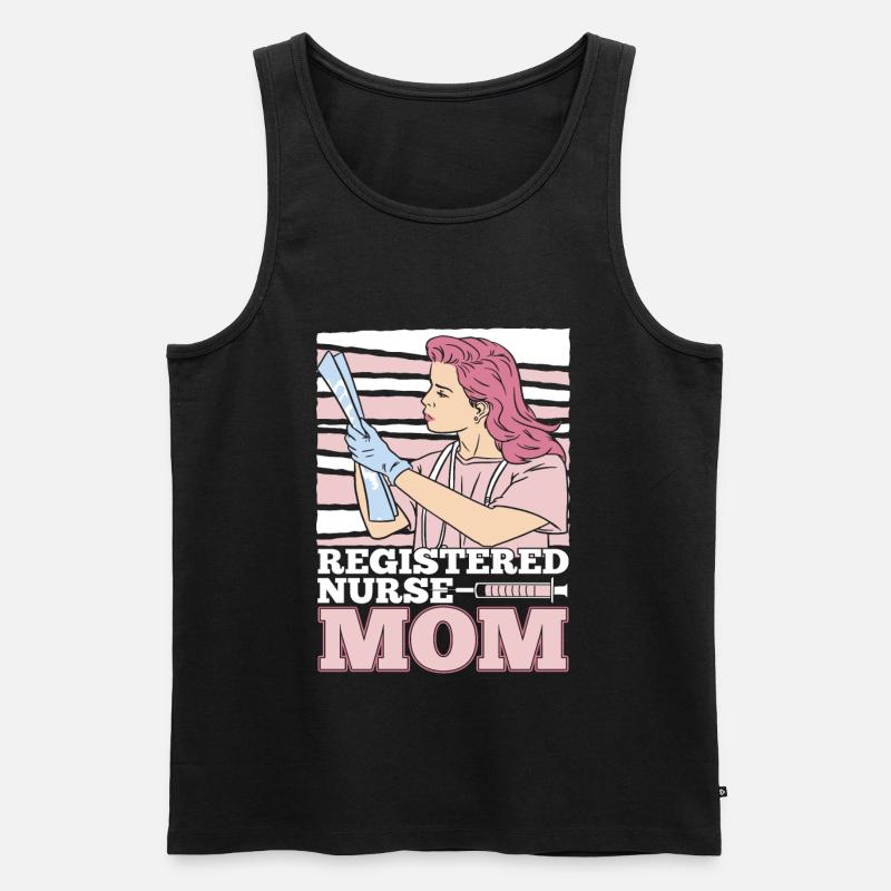 Krankenschwester - Männer Premium Bio Tank Top - Schwarz