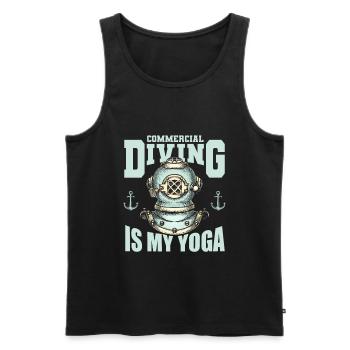 Scuba Diving Divers Diving - Men's Premium Organic Tank Top - black - Front - AI Model Male 178 light (178cm)