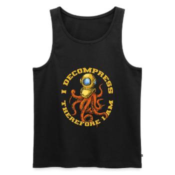 Scuba Diving Divers Diving - Men's Premium Organic Tank Top - black - Front - AI Model Male 178 light (178cm)