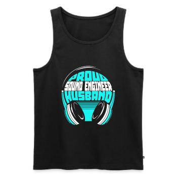 Tontechniker Sound Audio Engineer - Männer Premium Bio Tank Top - Schwarz - Vorne - Michal (187cm)