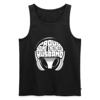 Tontechniker Sound Audio Engineer - Männer Premium Bio Tank Top - Schwarz - Vorne - Michal (187cm)