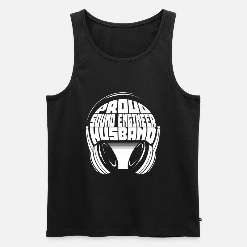 Tontechniker Sound Audio Engineer - Männer Premium Bio Tank Top - Schwarz