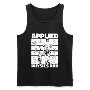 Physik Physiker - Männer Premium Bio Tank Top - Schwarz - Vorne - AI Model Male 178 light (178cm)