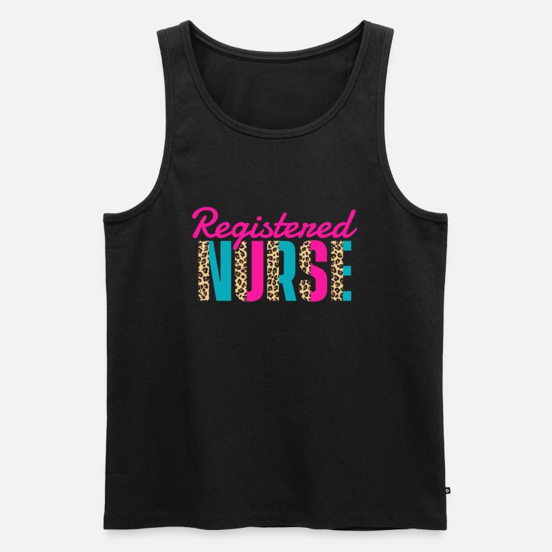 Krankenschwester - Männer Premium Bio Tank Top - Schwarz