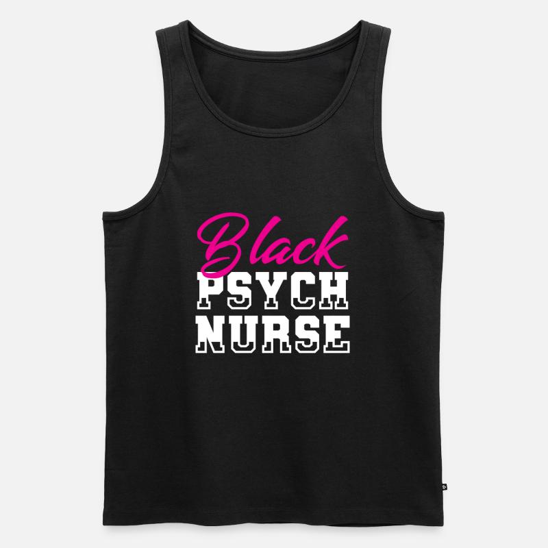 Krankenschwester - Männer Premium Bio Tank Top - Schwarz