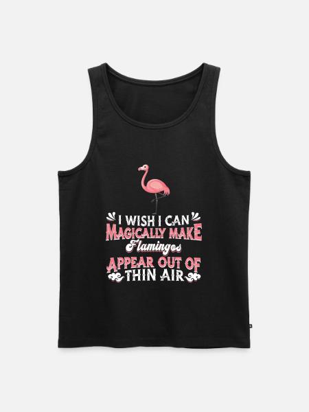 Flamingo - Men's Premium Organic Tank Top - black