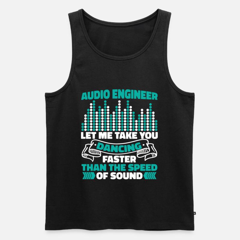 Tontechniker Sound Audio Engineer - Männer Premium Bio Tank Top - Schwarz