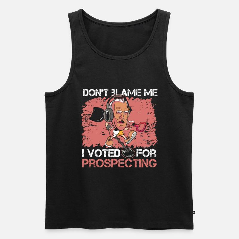 Schürfer - Männer Premium Bio Tank Top - Schwarz