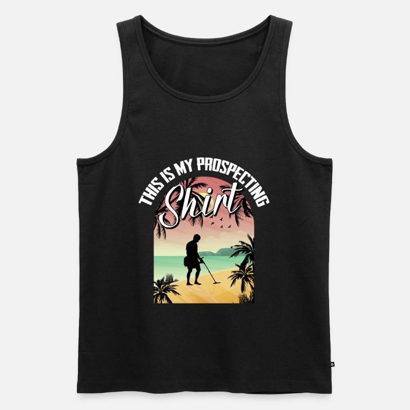 Schürfer - Männer Premium Bio Tank Top - Schwarz