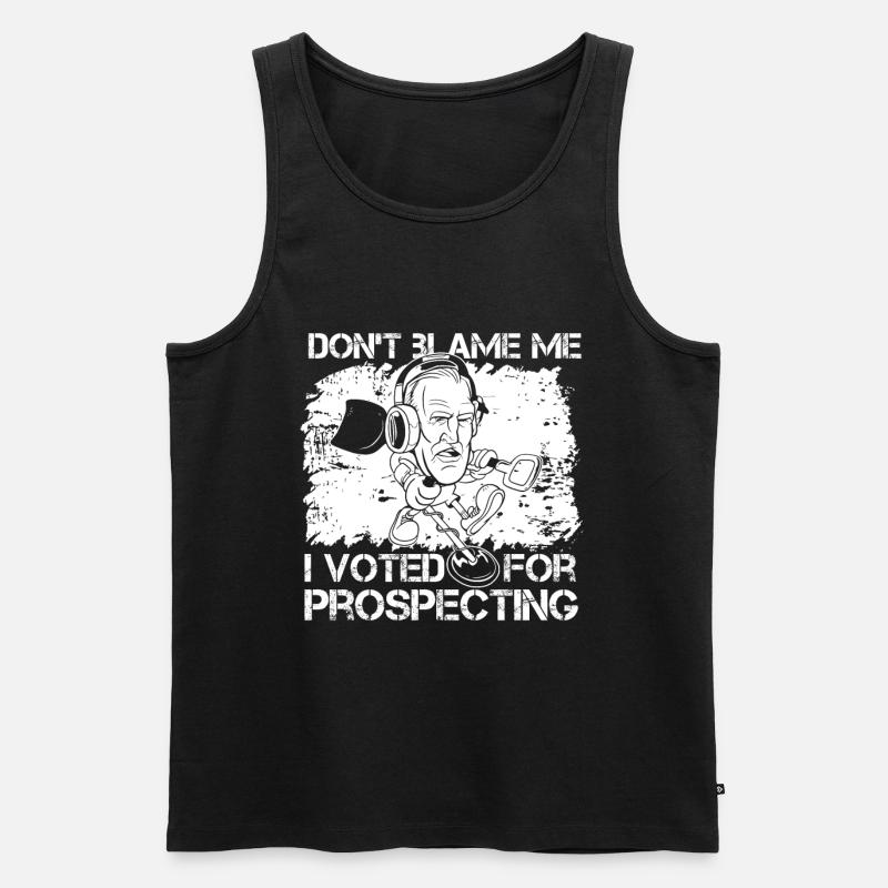 Schürfer - Männer Premium Bio Tank Top - Schwarz