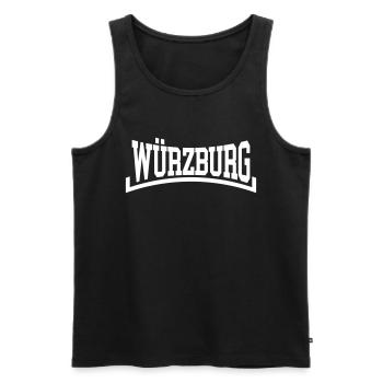 Würzburg - Débardeur bio Premium Homme - noir - Devant - AI Model Male 178 light (178cm)