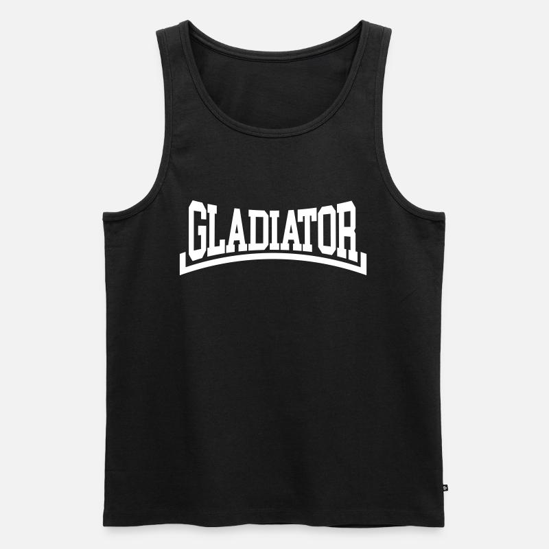Gladiator - Männer Premium Bio Tank Top - Schwarz