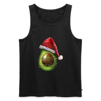 Avocat de Noël - Débardeur bio Premium Homme - noir - Devant - Michal (187cm)