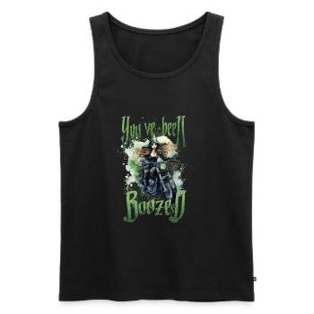 Halloween Pumpkin Horror - Men's Premium Organic Tank Top - black - Front - AI Model Male 178 light (178cm)