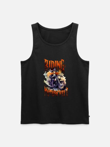 Halloween Pumpkin Horror - Men's Premium Organic Tank Top - black