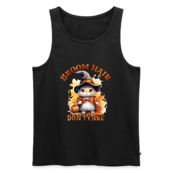 Halloween Pumpkin Horror - Men's Premium Organic Tank Top - black - Front - Michal (187cm)