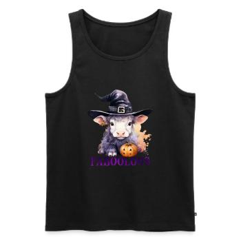Halloween Pumpkin Horror - Men's Premium Organic Tank Top - black - Front - Michal (187cm)
