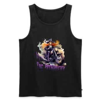 Halloween Pumpkin Horror - Men's Premium Organic Tank Top - black - Front - Michal (187cm)
