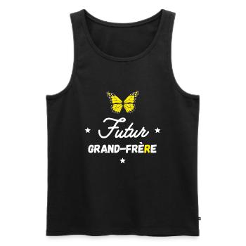 Futur Grand père - Débardeur bio Premium Homme - noir - Devant - Michal (187cm)