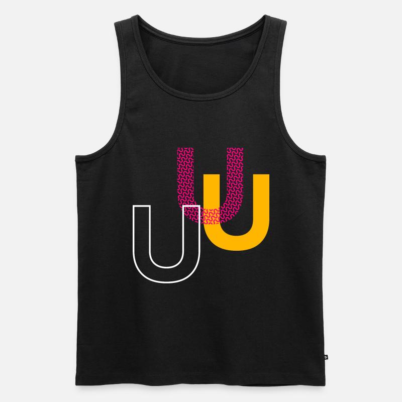 U - Männer Premium Bio Tank Top - Schwarz