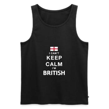 Angleterre - Débardeur bio Premium Homme - noir - Devant - Michal (187cm)