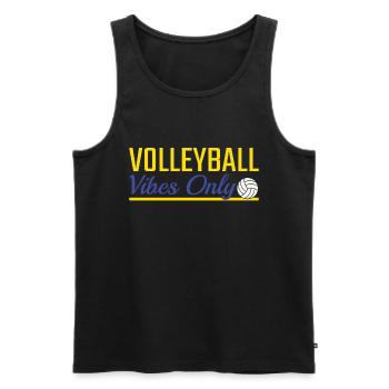 Ambiance volleyball uniquement - Débardeur bio Premium Homme - noir - Devant - Michal (187cm)