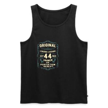 Original seit über 44 Jahren Geburtstag Geburt - Männer Premium Bio Tank Top - Schwarz - Vorne - Michal (187cm)