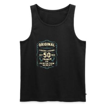 Original seit über 50 Jahren Geburtstag Geburt - Männer Premium Bio Tank Top - Schwarz - Vorne - Michal (187cm)
