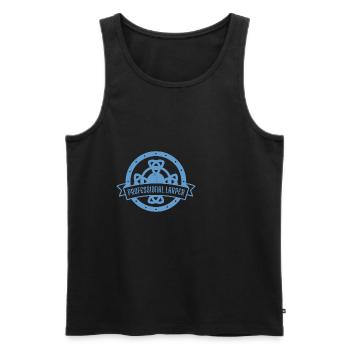 Larp |Live-Action-Rollenspiel |Larpen |Larp - Männer Premium Bio Tank Top - Schwarz - Vorne - Michal (187cm)