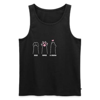 K-Drama Liebhaber Lustig KDrama Mutter - Männer Premium Bio Tank Top - Schwarz - Vorne - AI Model Male 178 light (178cm)