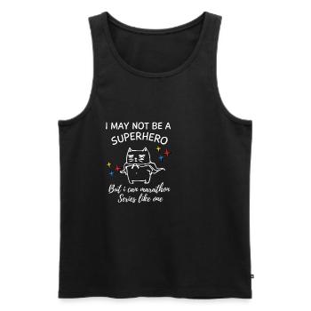 K-Drama Liebhaber Lustig KDrama Mutter - Männer Premium Bio Tank Top - Schwarz - Vorne - AI Model Male 178 light (178cm)