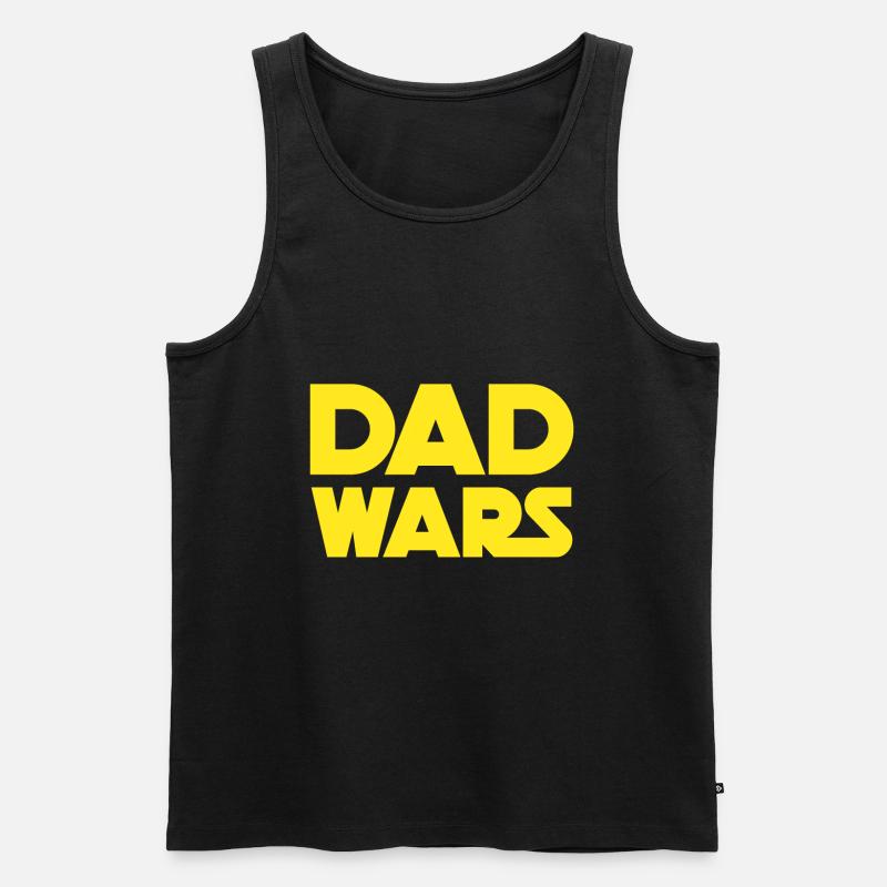 Dad Wars - Männer Premium Bio Tank Top - Schwarz