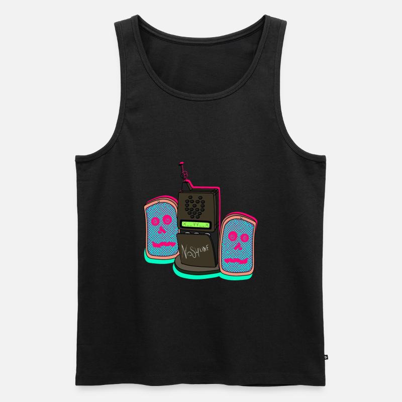 NOS4LINE - Männer Premium Bio Tank Top - Schwarz