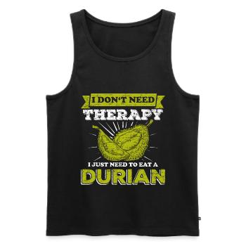 Durian - Débardeur bio Premium Homme - noir - Devant - AI Model Male 178 light (178cm)