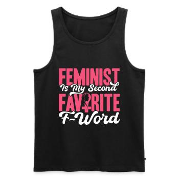 Gender equality Gender equality - Men's Premium Organic Tank Top - black - Front - AI Model Male 178 light (178cm)