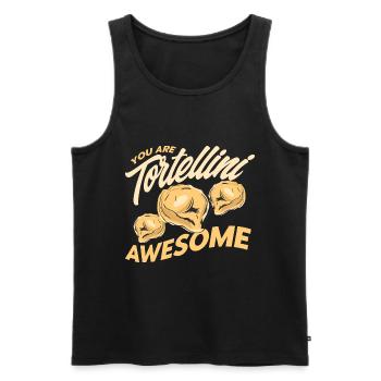 Noodles Noodle Lover Lasagna Spaghetti Gift - Men's Premium Organic Tank Top - black - Front - Michal (187cm)