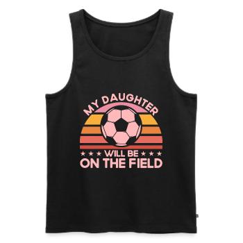 Sportfan Fußball Mama Fußball Geschenk - Männer Premium Bio Tank Top - Schwarz - Vorne - AI Model Male 178 light (178cm)