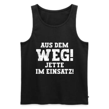 Jette Lustiger Spruch Vorname Name Jette - Männer Premium Bio Tank Top - Schwarz - Vorne - Michal (187cm)