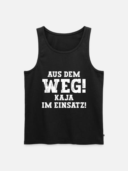 Kaja Lustiger Spruch Vorname Name Kaja - Männer Premium Bio Tank Top - Schwarz