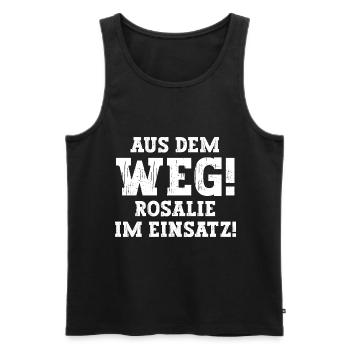 Rosalie Lustiger Spruch Vorname Name Rosalie - Männer Premium Bio Tank Top - Schwarz - Vorne - Michal (187cm)