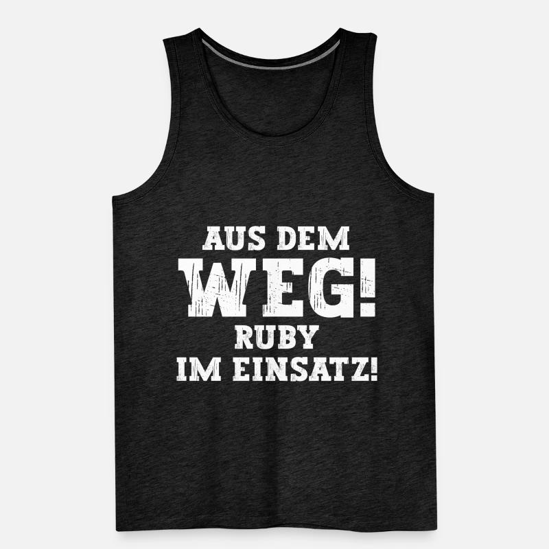 Ruby Lustiger Spruch Vorname Name Ruby Männer Premium Bio Tank Top
